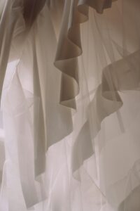 Layers of curtains symbolizing spiritual veils that separate humans from directly perceiving the perfection of God.